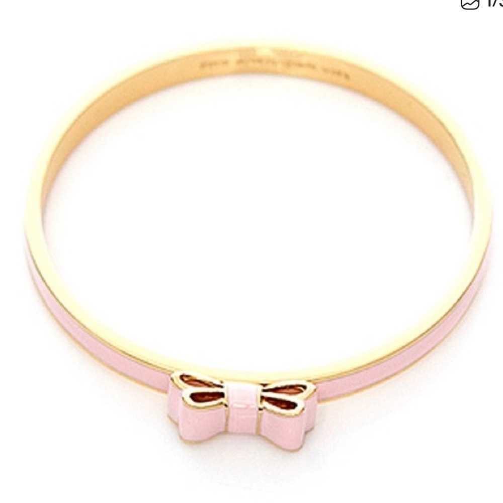 Kate Spade New York Pink and Gold Bow Bracelet